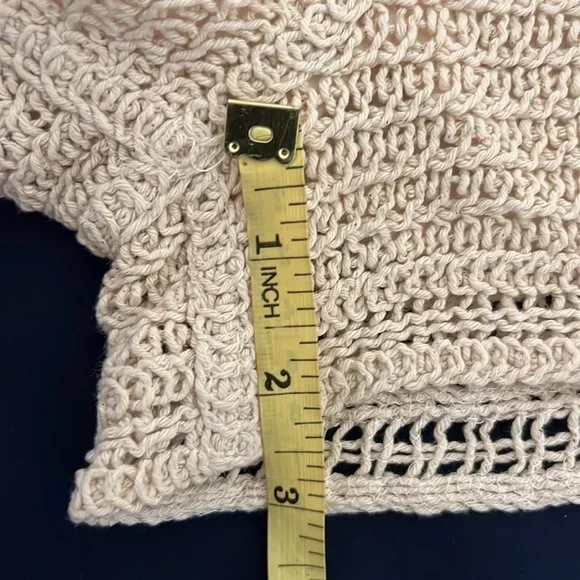 Zara  Cream Crochet Shorts Size S - Picture 11 of 12